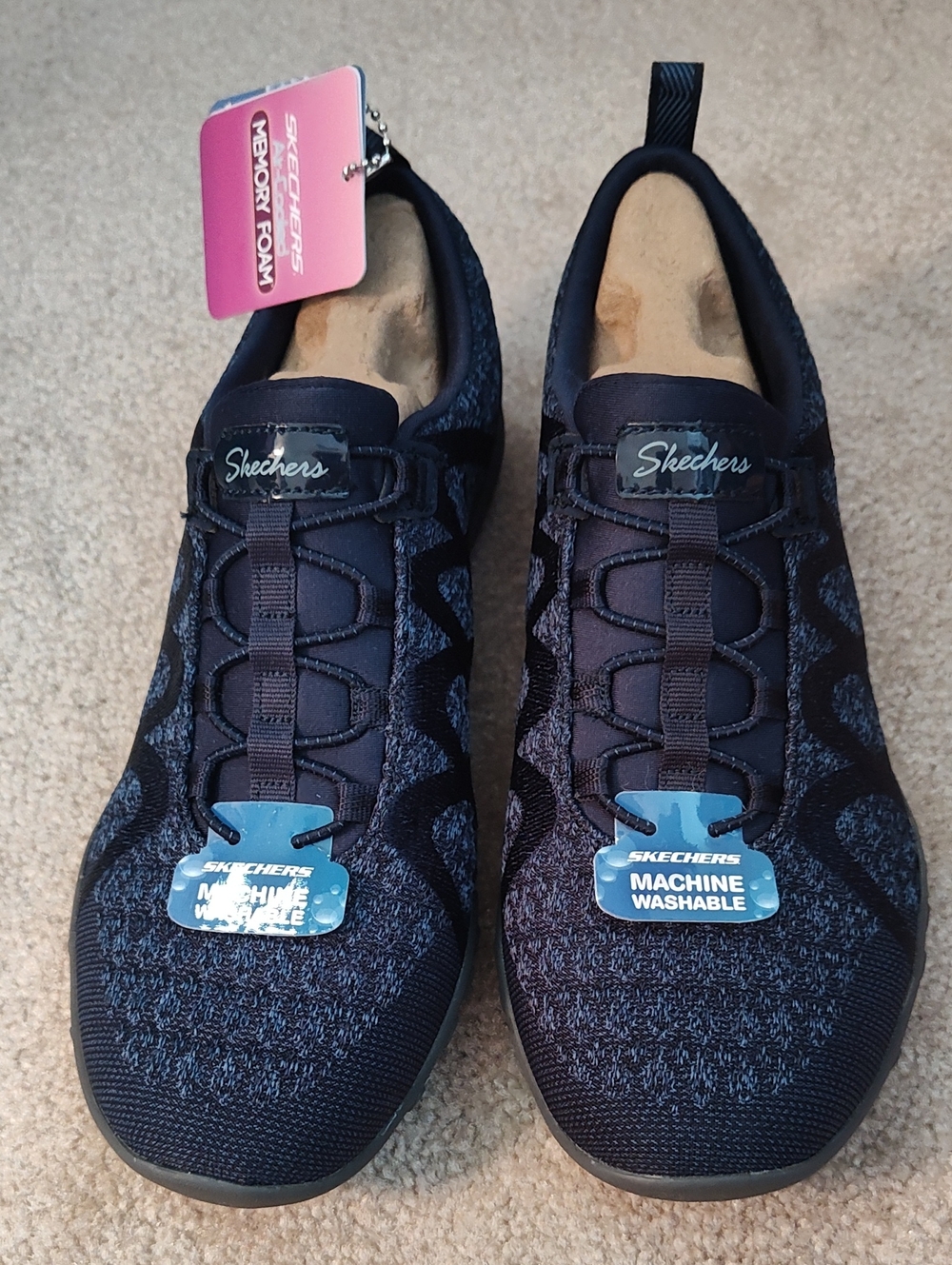 Skechers Women's Navy Slip-On Athletic Sneakers